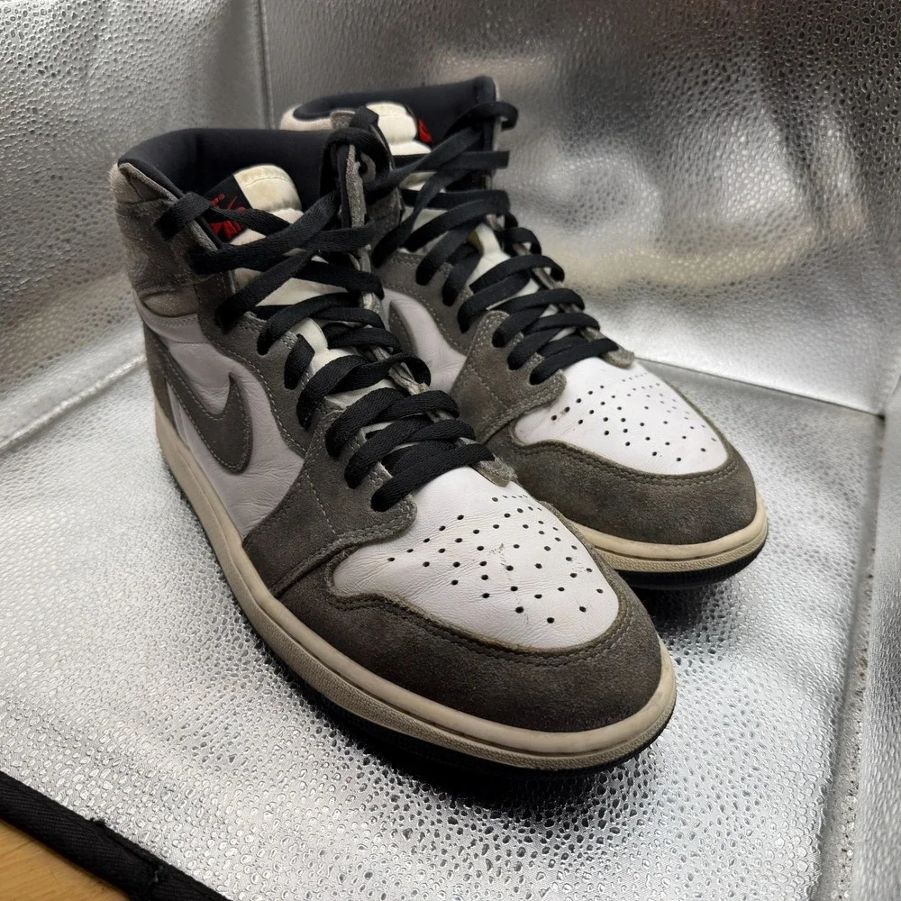 Size 10 Air Jordan‎ 1 Retro OG High Washed Black Mens Athletic Shoes DZ5485-051